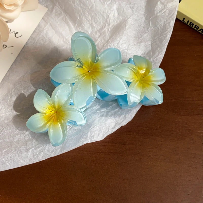 Sunflower Gradient Flower Hair Clip Secure Beach Style - Smarsty