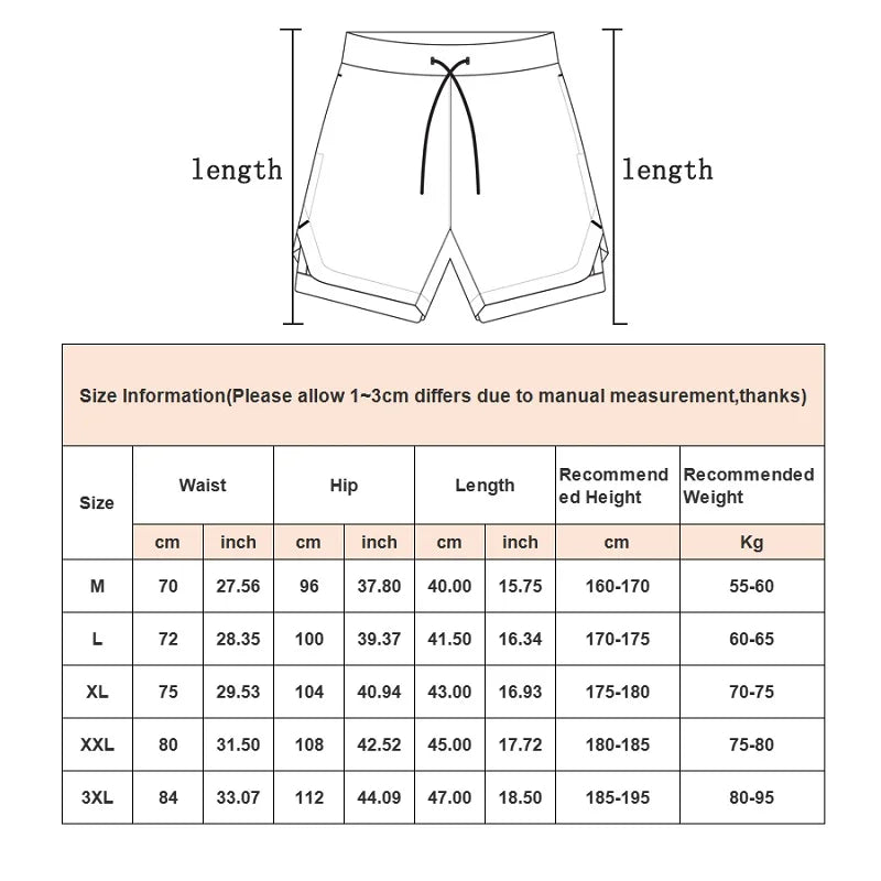 Camo Running Shorts Men Gym Sports Shorts 2 In 1 Quick Dry Workout Training Gym Fitness Jogging Short Pants Summer Men Shorts - Smarsty