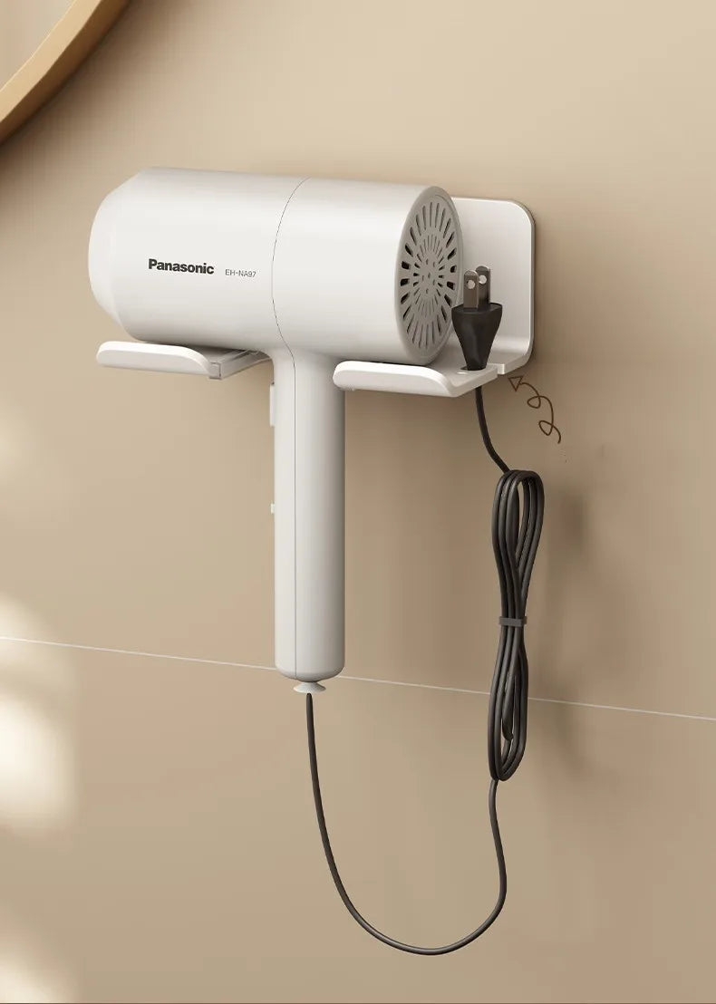 Wall-Mounted Hair Dryer Holder for Space-Saving Storage - Smarsty