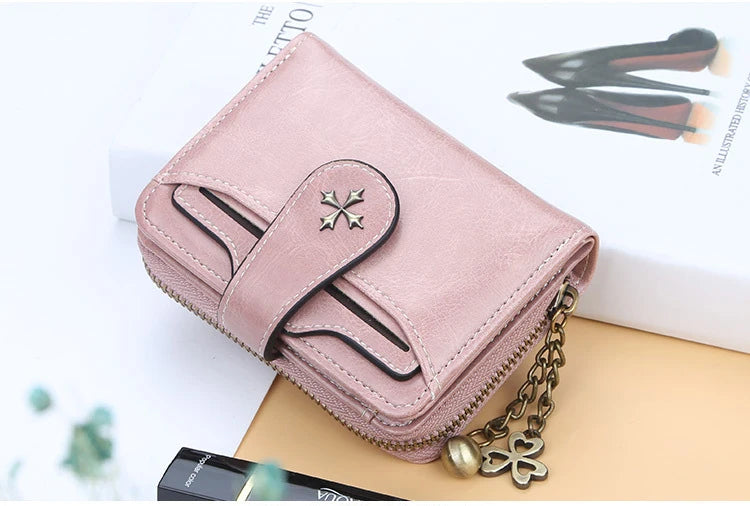 2023 New Women Wallets Fashion Short PU Leather Top Quality Card Holder Female Zipper Purse - Smarsty