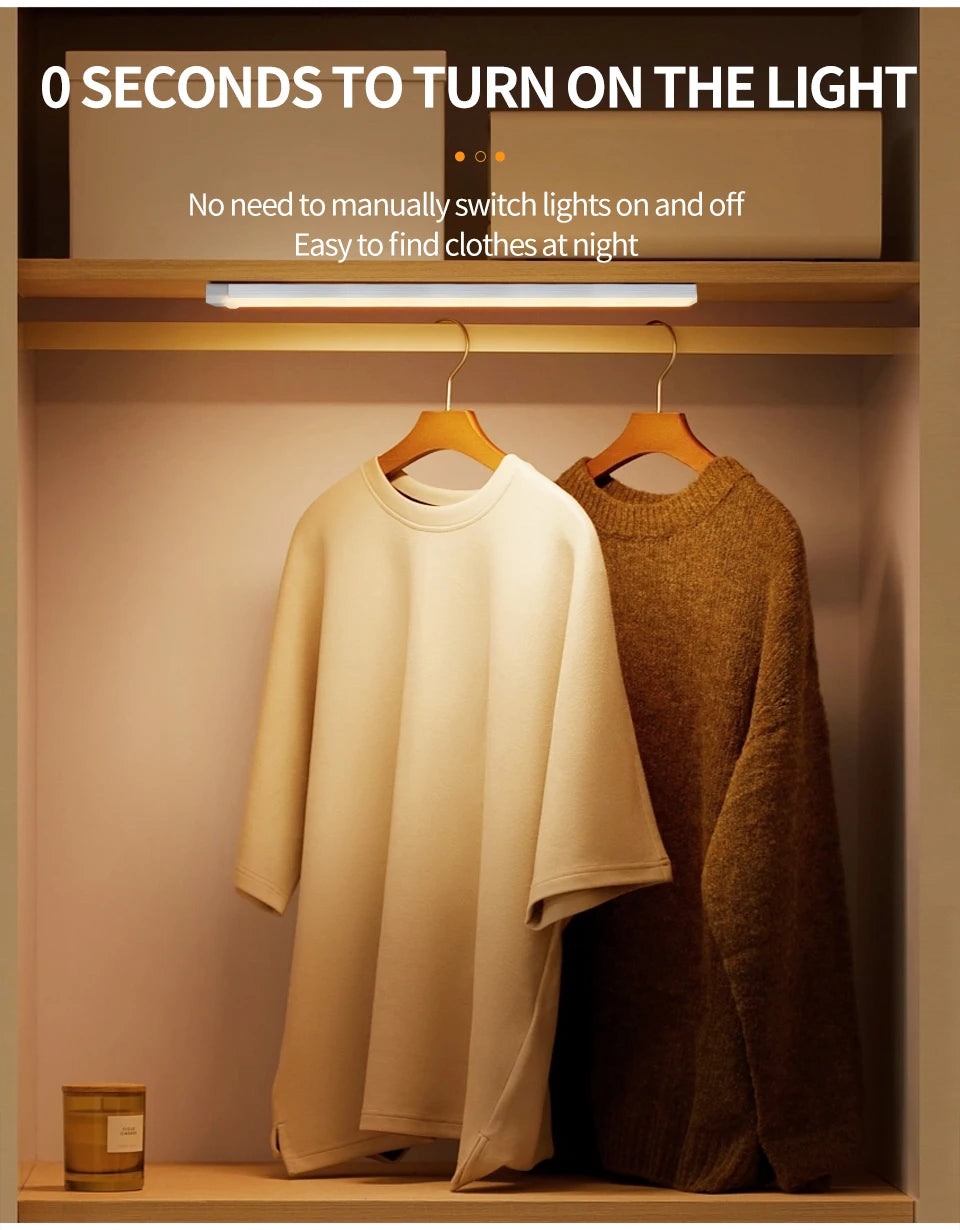 Rechargeable Motion Sensor LED Night Light for Cabinets - Smarsty