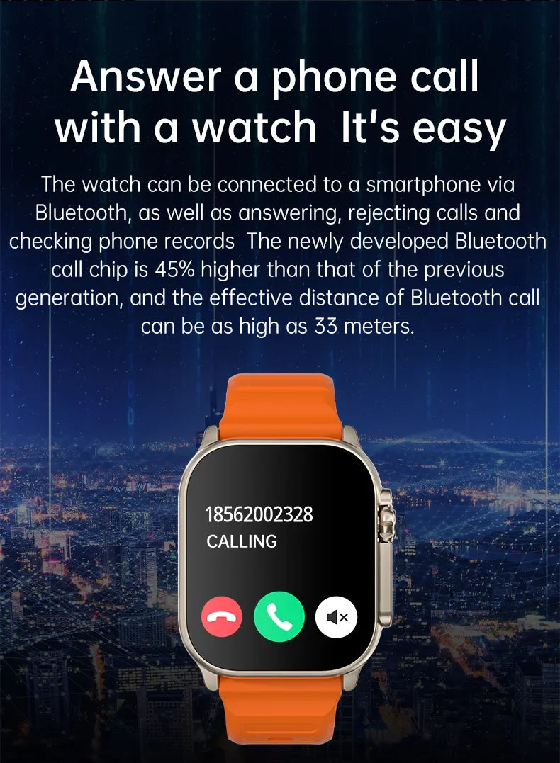 Original T900 Ultra 2 Smart Watch Bluetooth Call Feature - Smarsty
