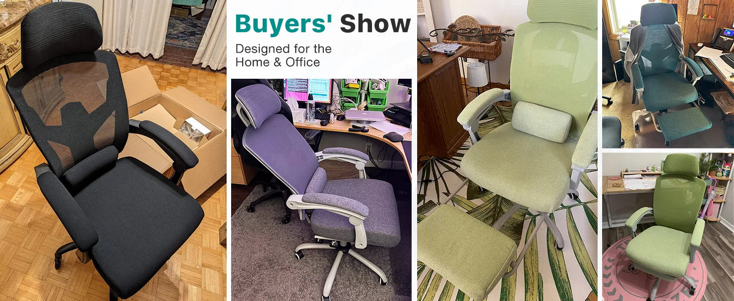 Ergonomic Reclining High Back Mesh Living Room Rocking Gaming Chair Computer Desk Swivel Rolling Lumbar Support Pillow