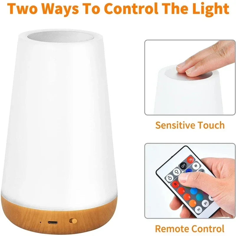 Color Changing Dimmable Night Light with Remote Control - Smarsty