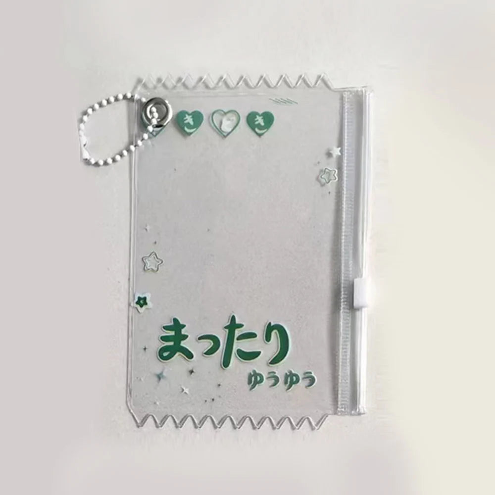INS Transparent Candy Bag Badge Holder Korean Photocard Holder Display Bag Pendant Idol Photo Card Protective Cover Card Holder