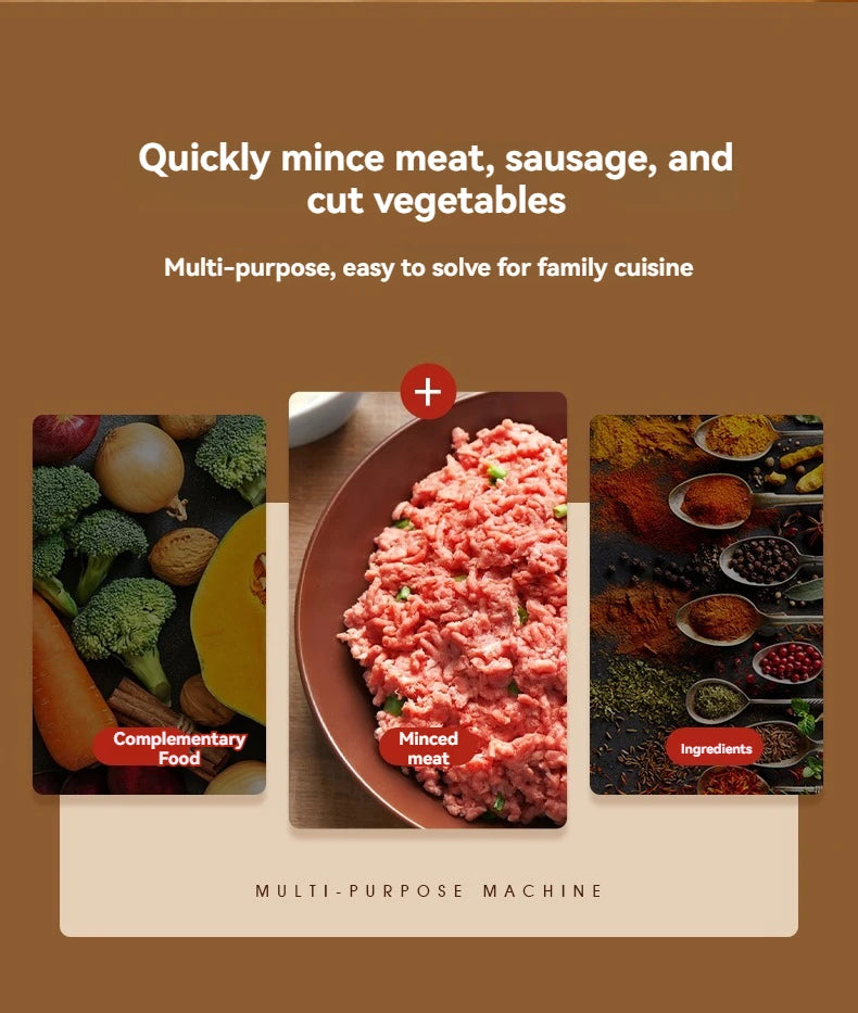 Electric Mini Garlic Chopper USB Meat Grinder - Sturdy and Durable Kitchen Tool for Crushing Garlic, Ginger, and Vegetables by Smarsty