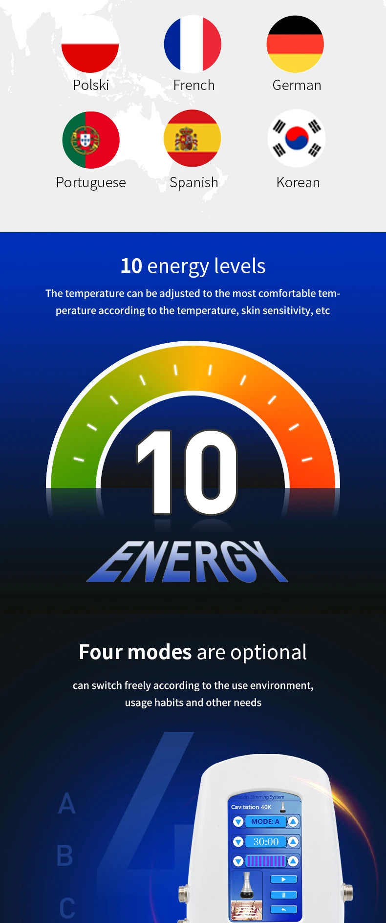 Ultrasonic Cavitation Weight Loss Machine for Body Shaping - Smarsty