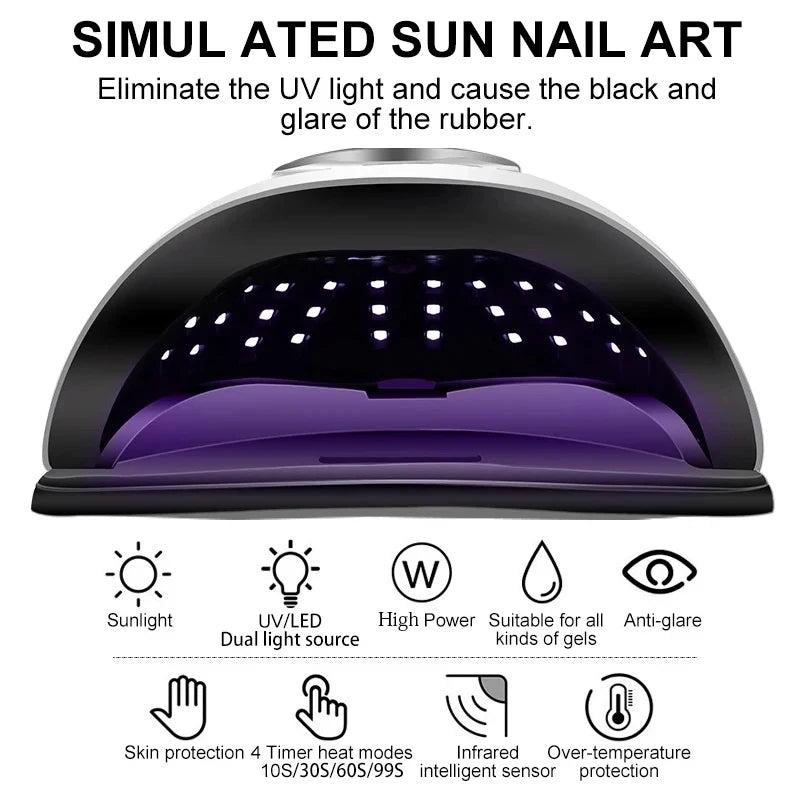 Professional Nail Dryer Lamp with Infrared Sensor - Smarsty