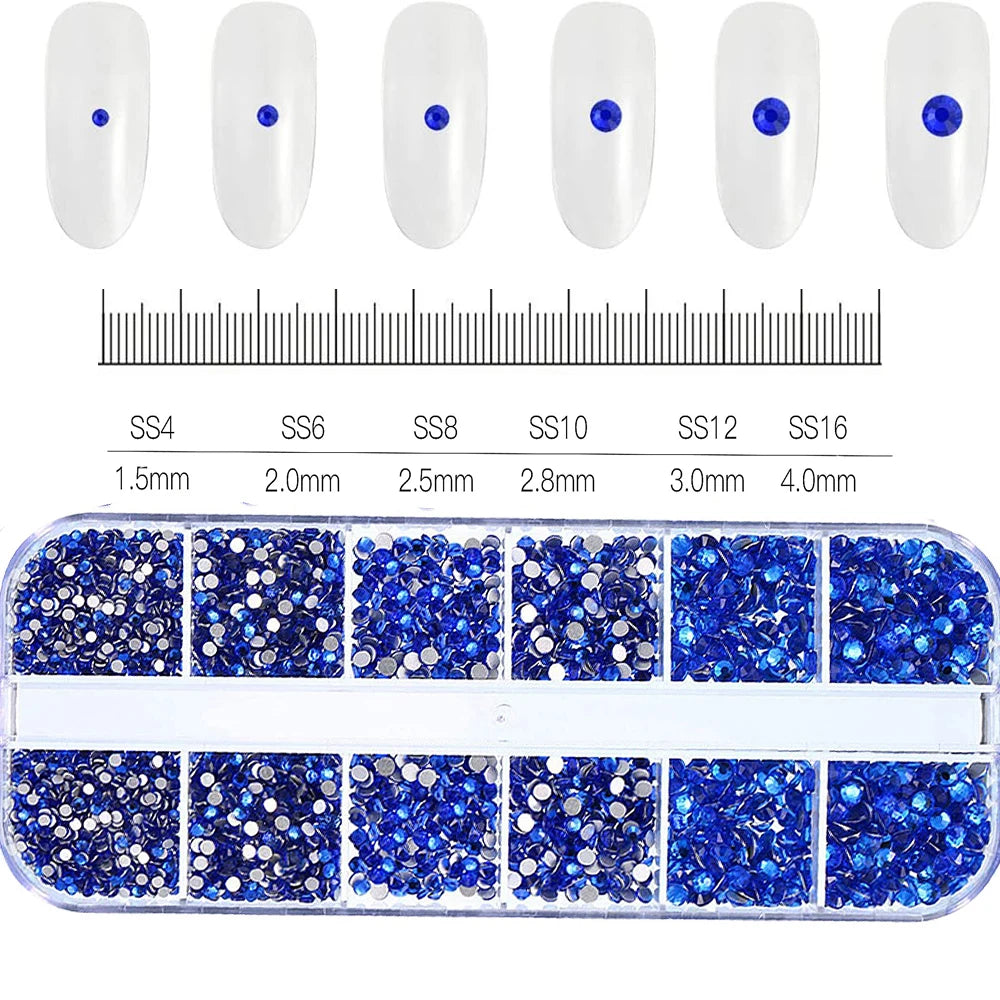 Mixed Nail Rhinestones with Shiny Clear Colors for Stunning Nail Art - Smarsty