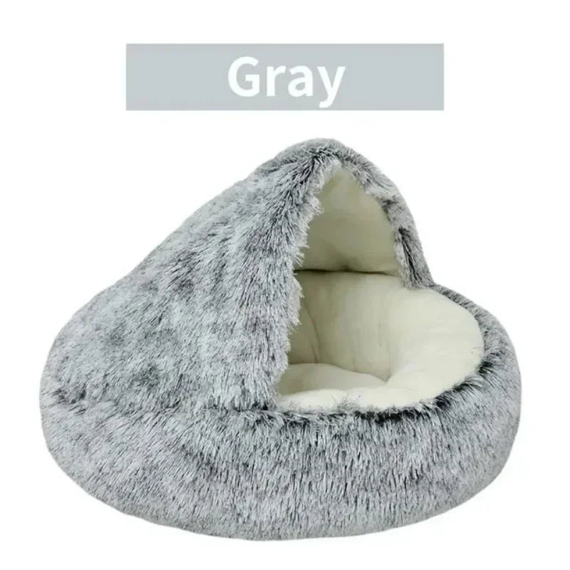 Cozy Plush Cat Bed for Warm Comfortable Sleep - Smarsty