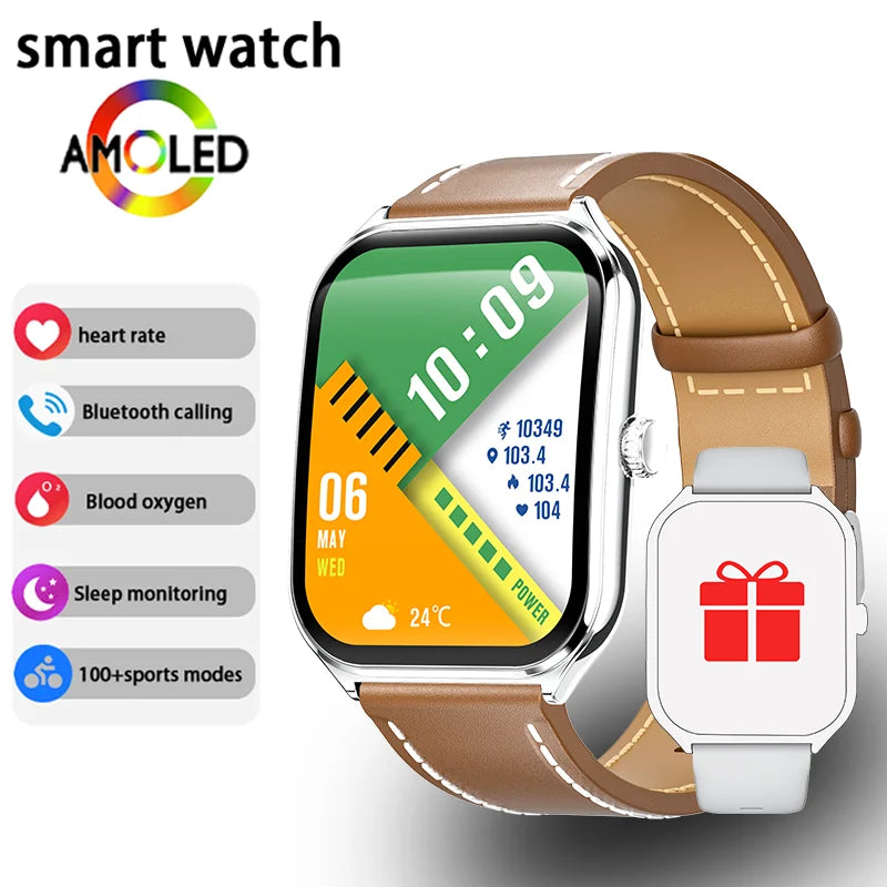 Ultra Thin Smart Watch with AMOLED Display and Call Reminder - Smarsty