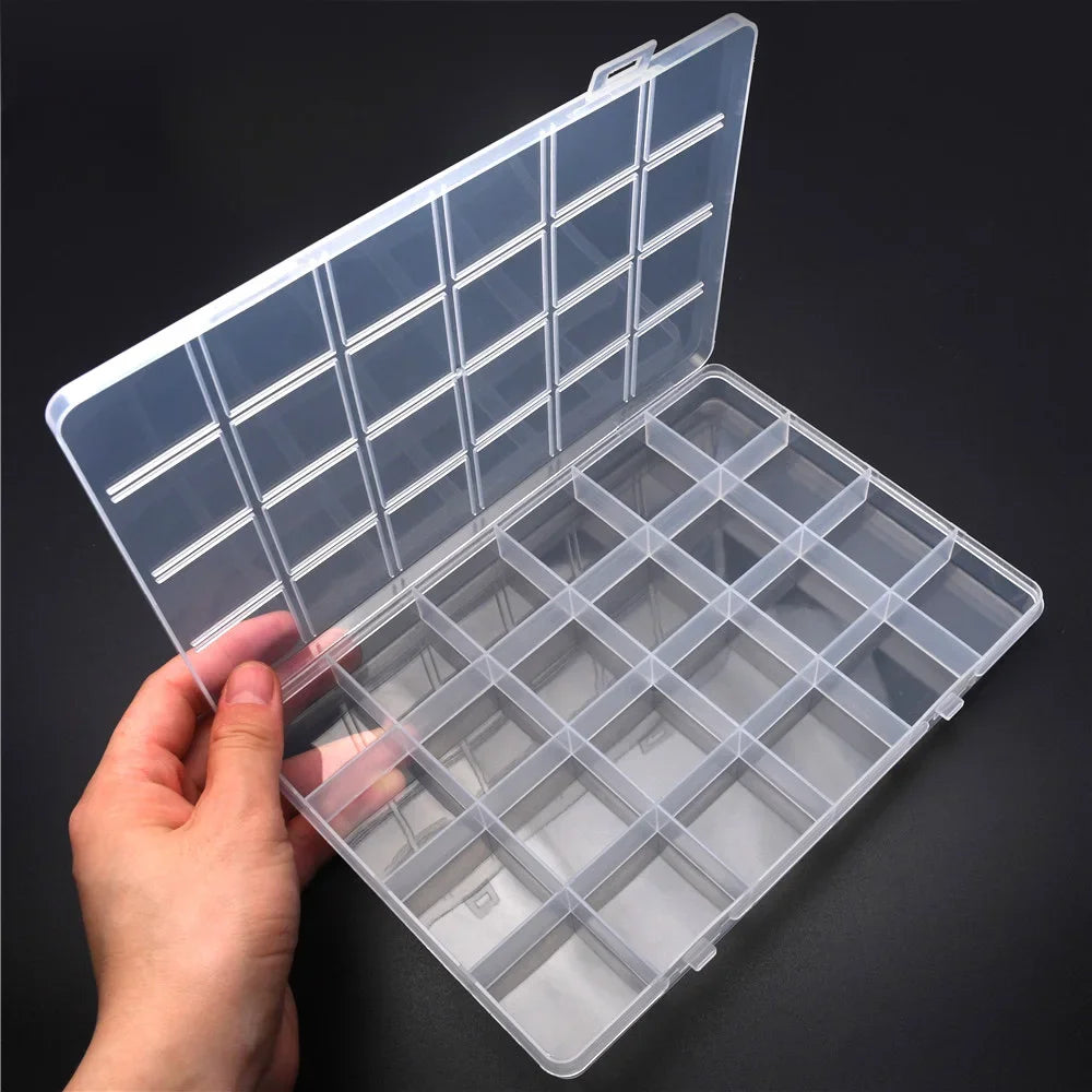 Plastic Storage Box Organizer with Dividers for Jewelry Crafts - Smarsty