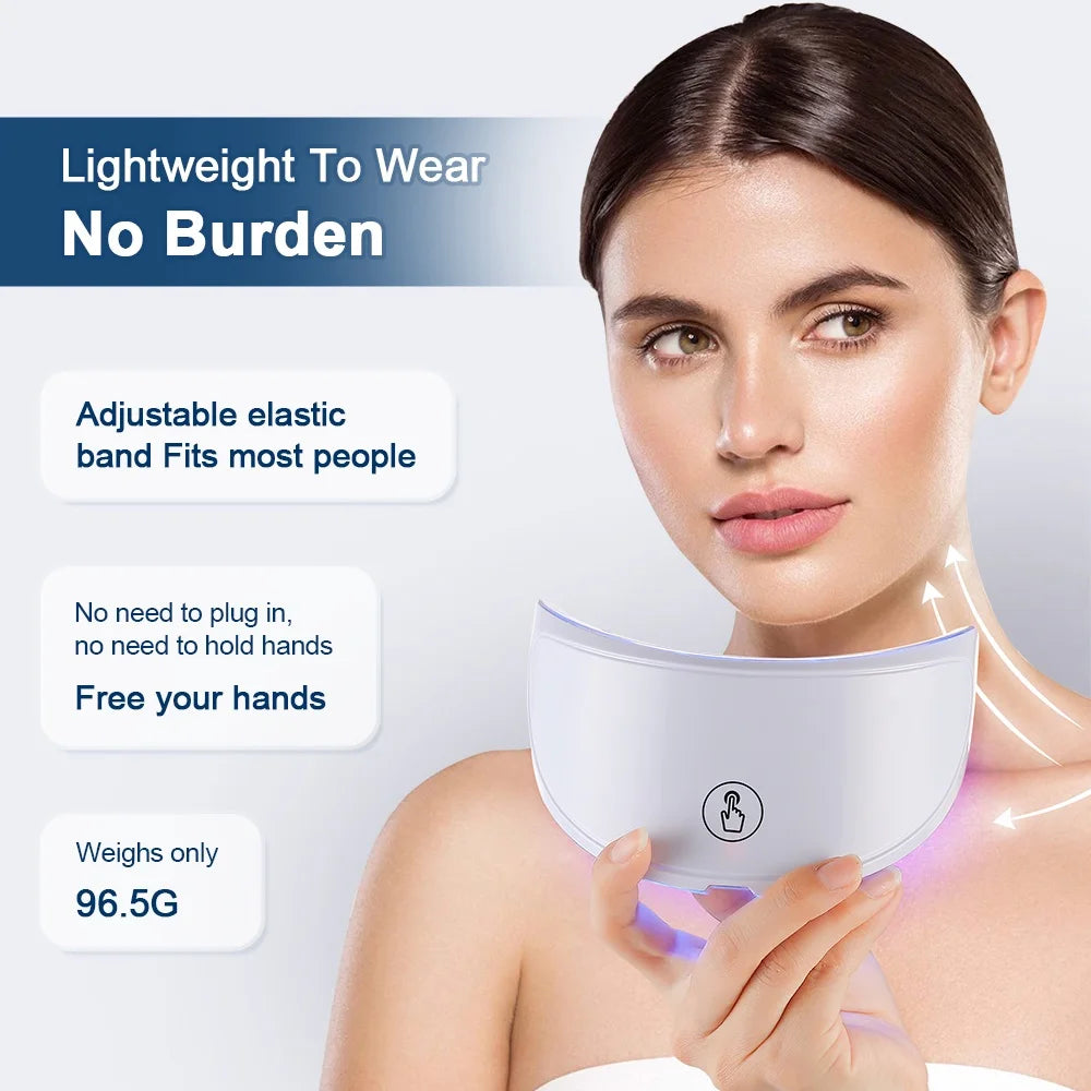 Neck LED Lift Mask for Skin Tightening and Rejuvenation - Smarsty