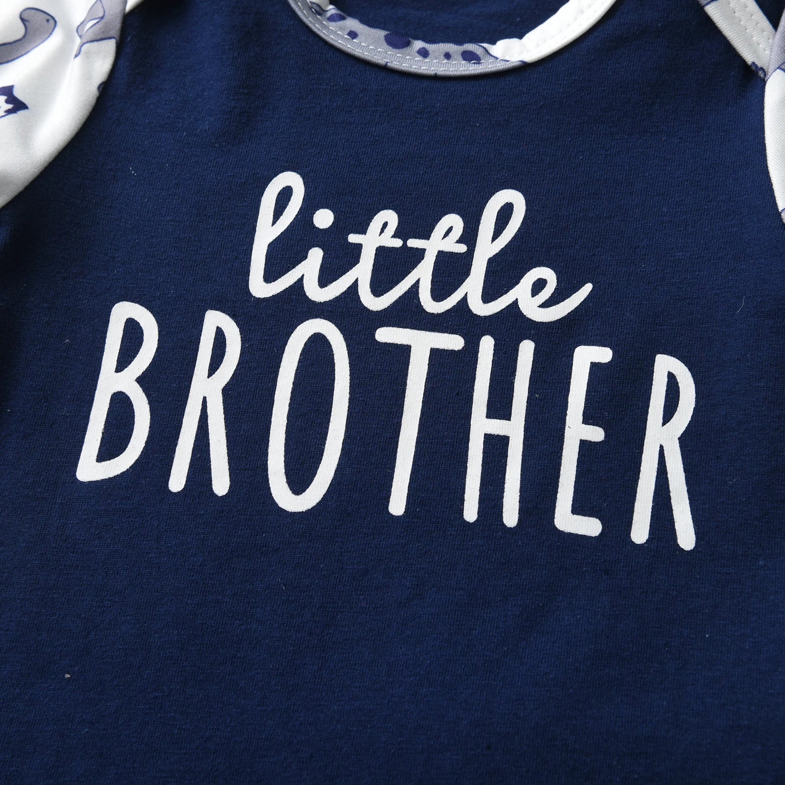 Newborn Baby Boys Fashion Clothes Set Letters Printed Long Sleeve Romper Bodysuit Top + infant Pants with Hat - Smarsty