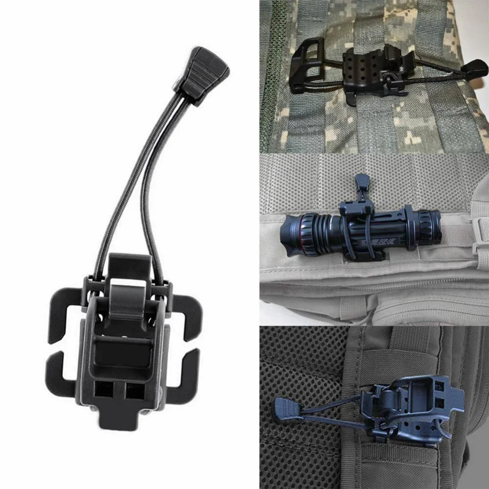 Multifunction Flashlight Clip Molle Hiking Accessories Hanging Buckle Shovel Clamp Axe Clamp Bracket Backpack by Smarsty