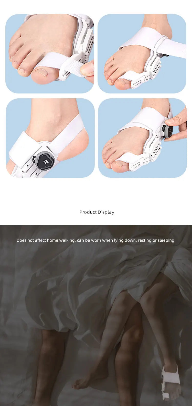 Bunion Corrector Adjustable Rotatable Toe Separator - Smarsty
