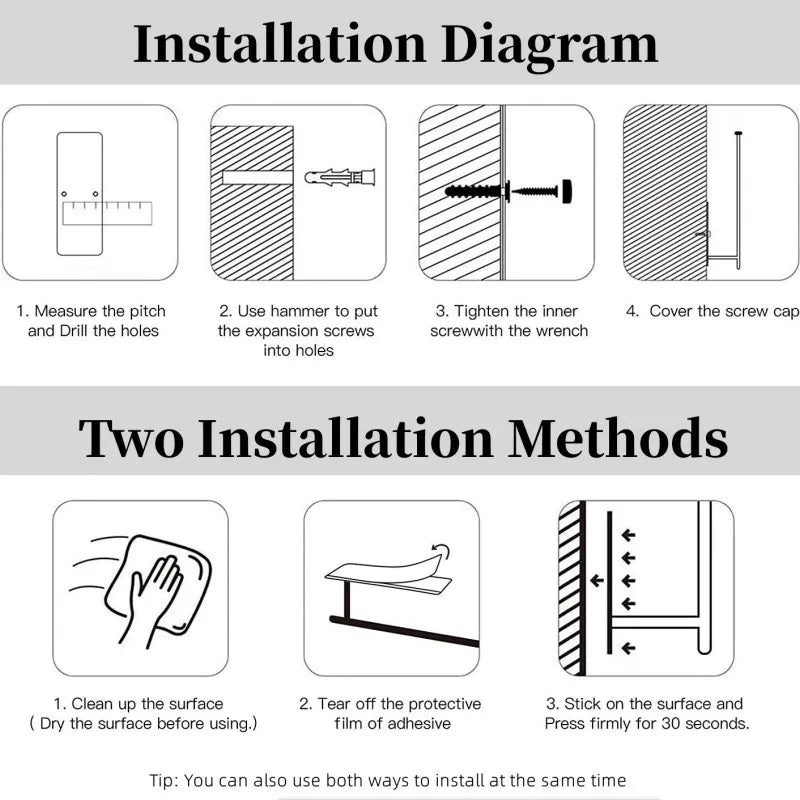 Paper Towel Holder Punch-Free Roll Paper Holder Kitchen Tissue Shelf Under Cabinet Fresh Film Tin Foil Holder Accessory by Smarsty