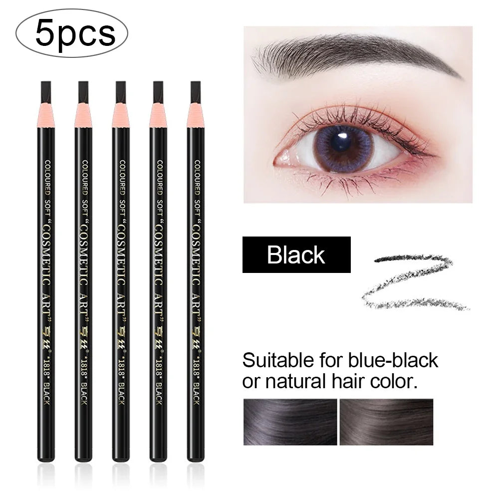5pcs Waterproof Microblading Eyebrow Pencil Set - Smarsty