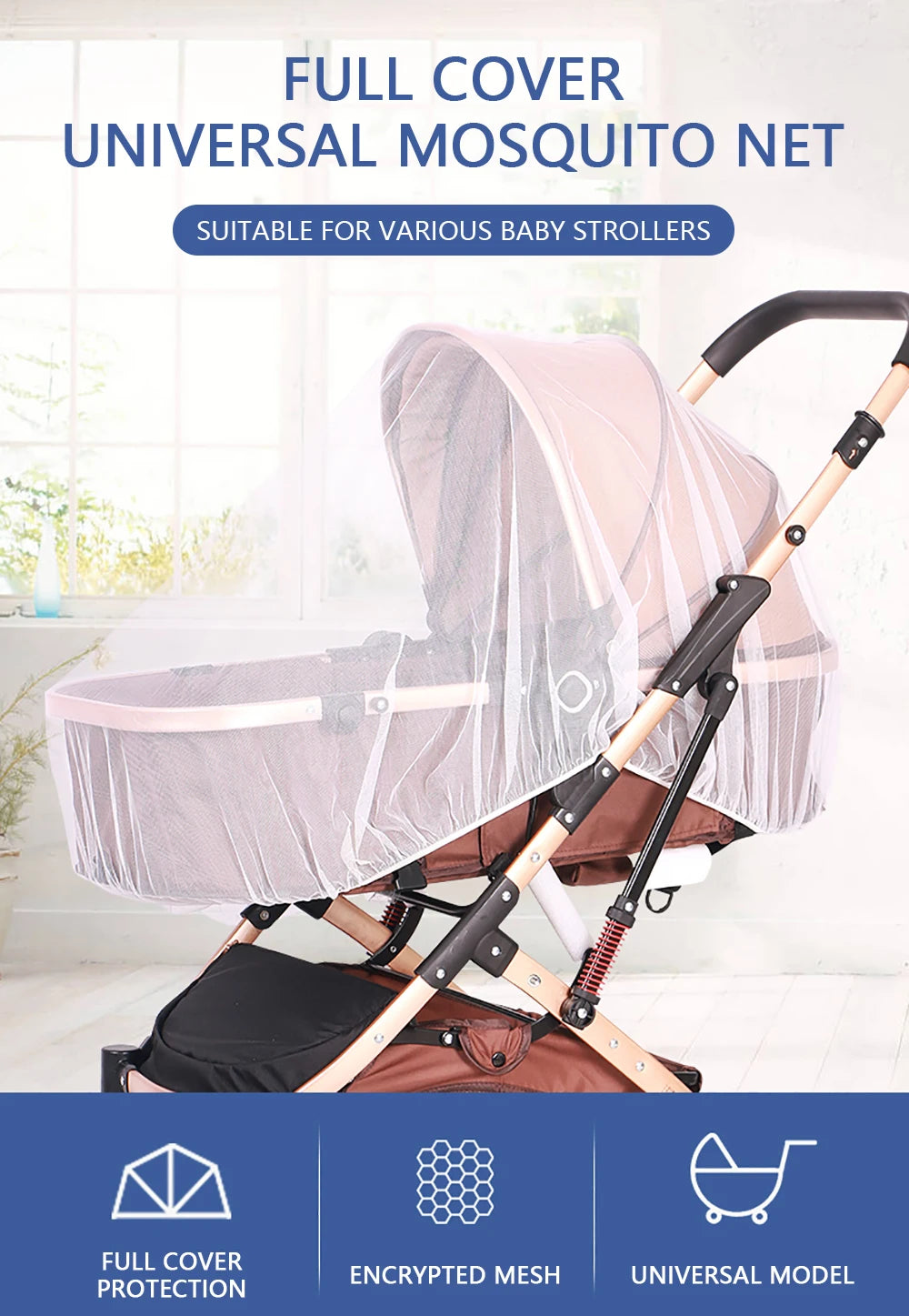 Portable Mosquito Net for Baby Stroller Protection - Smarsty