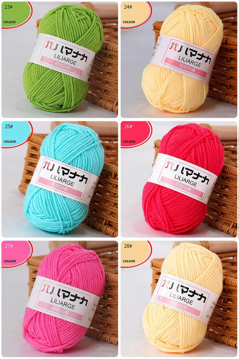 Soft Cotton Knitting Yarn for DIY Baby Sweaters - Smarsty