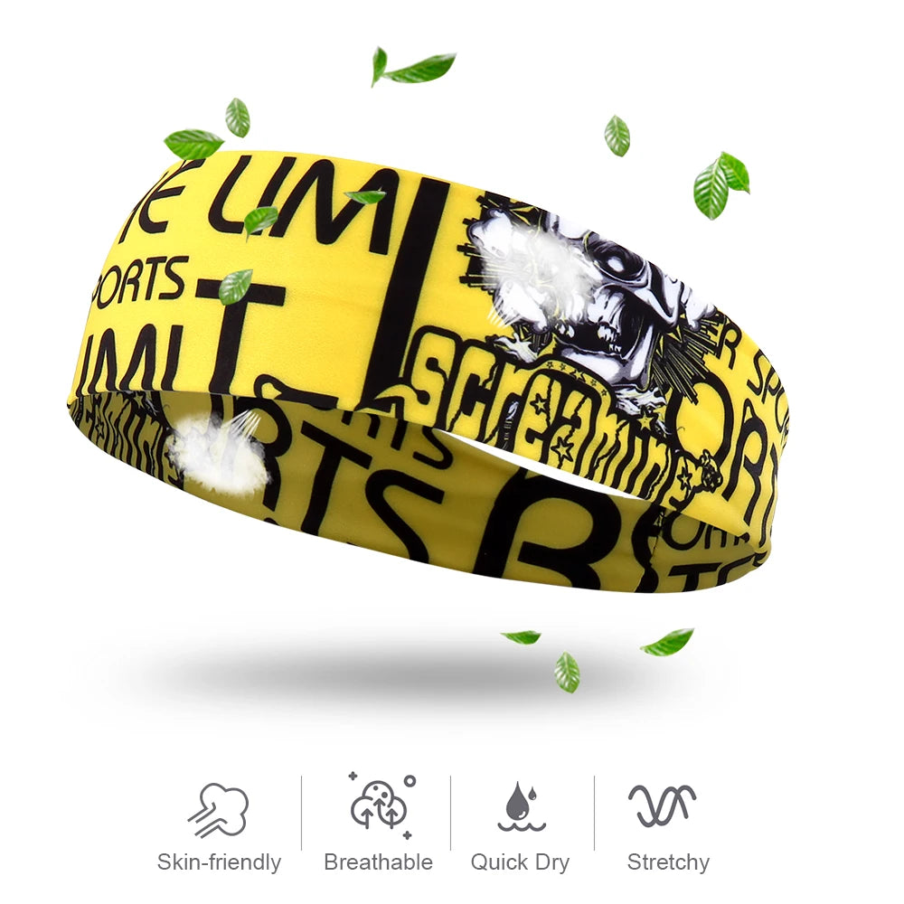 Unisex Sport Headband Moisture Wicking Breathable Sweatband - Smarsty