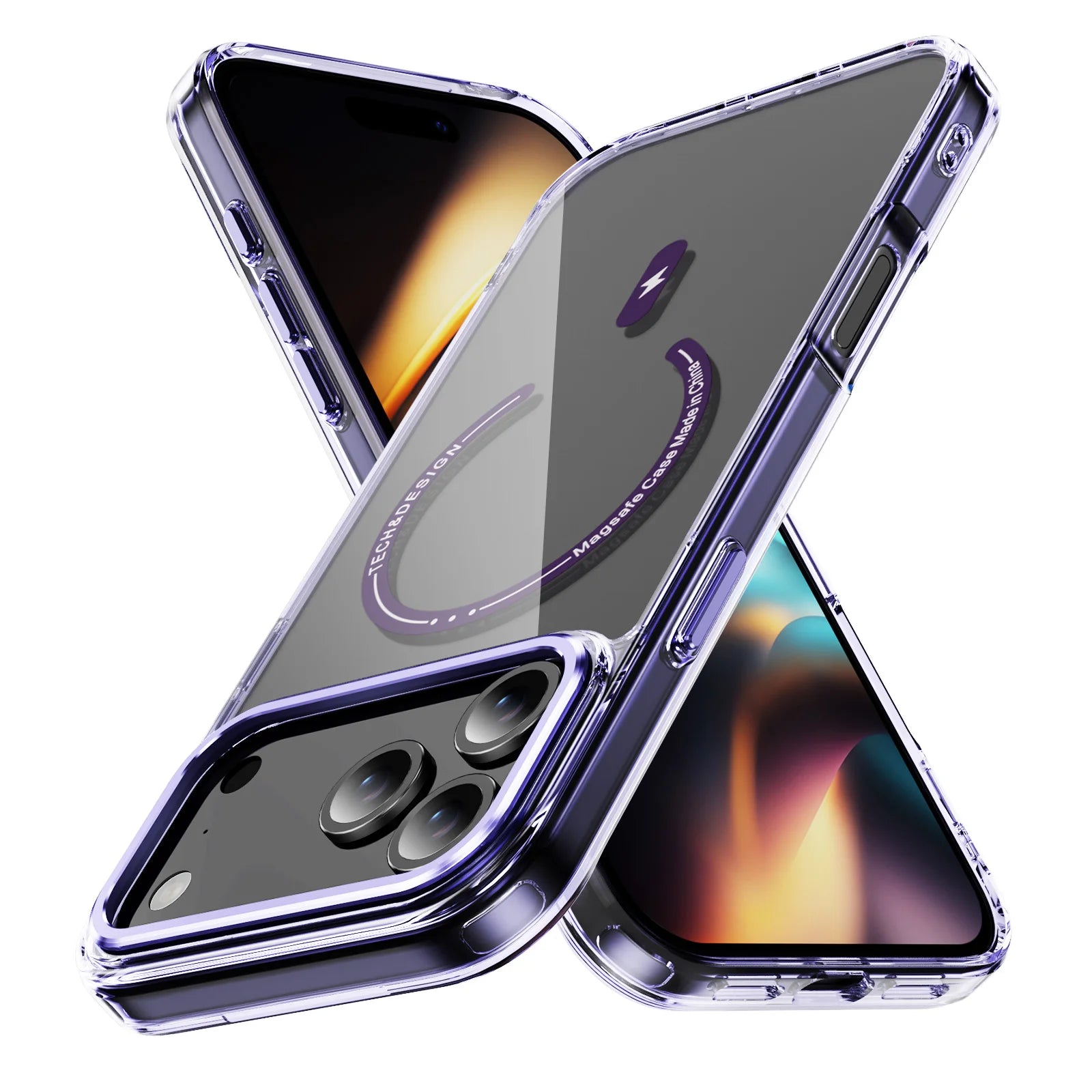 Luxury Phantom HD Transparent for Magsafe Magnetic Phone Case for iPhone 17 Air 16 15 14 Plus 13 12 11 Pro Max Shcokproof Cover