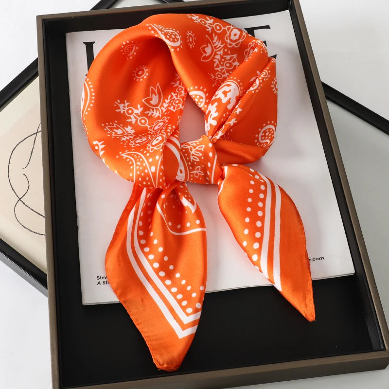 Elegant Silk Floral Hairbands and Neck Scarves - Smarsty