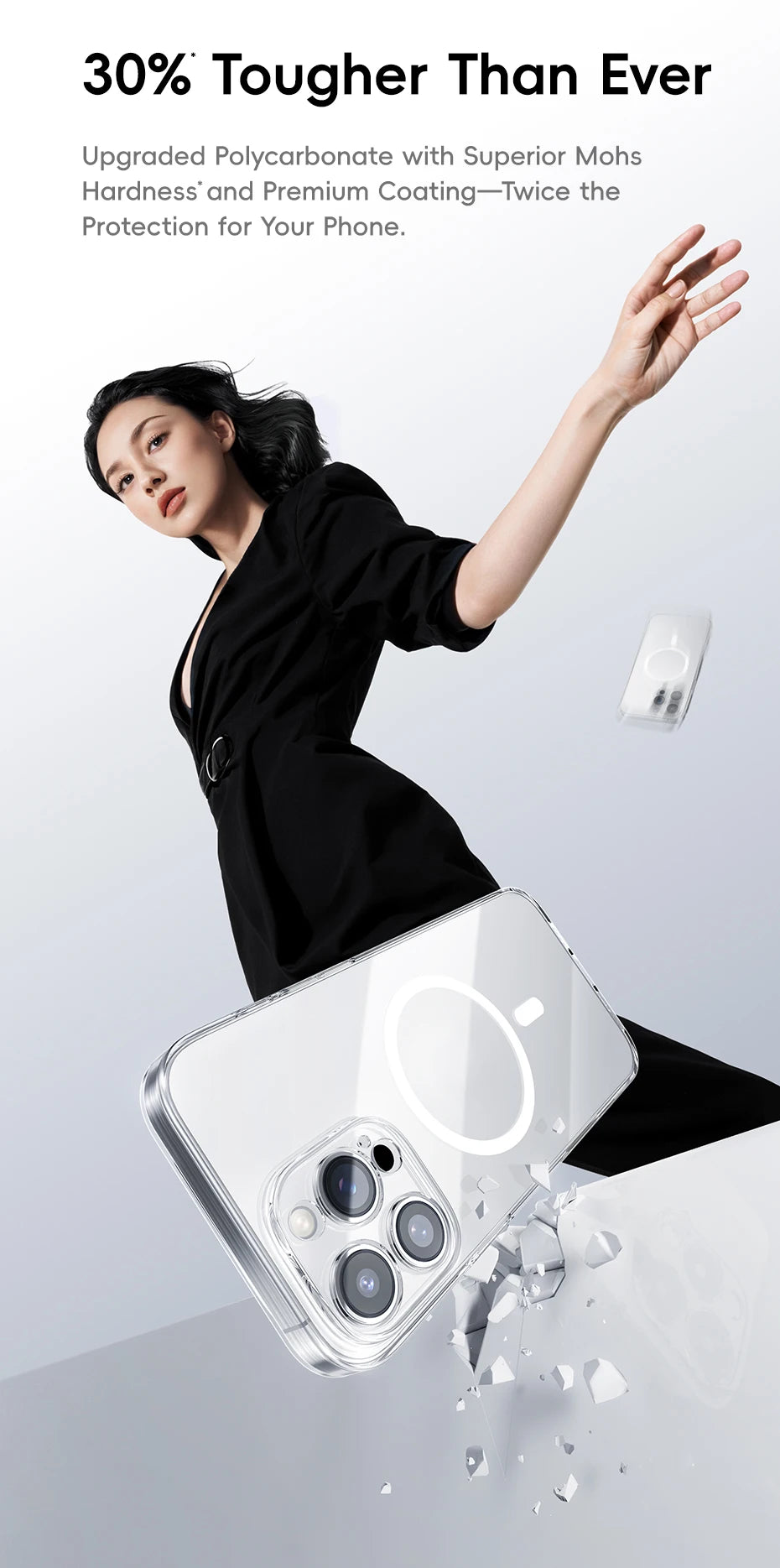 MagSafe Clear Case For iPhone 11-16 Slim Transparent - Smarsty