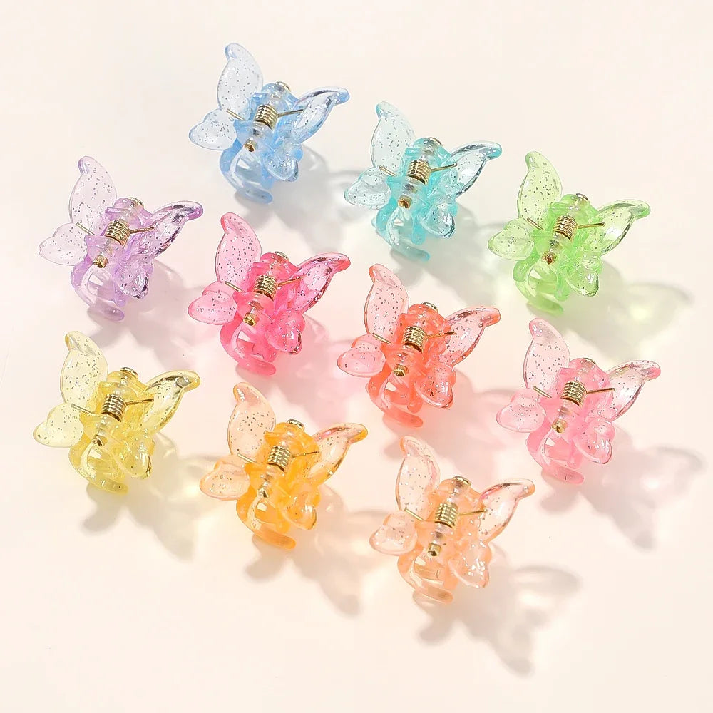 Colorful Mini Butterfly Hair Clips Secure Hold For Girls - Smarsty