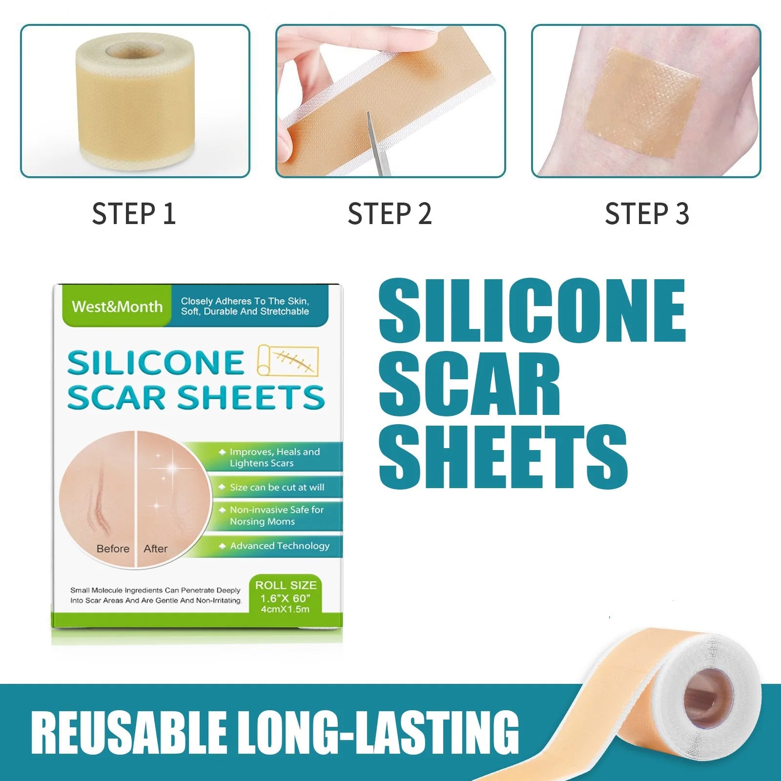 Silicone Scar Sheets for Effective Skin Care - Smarsty