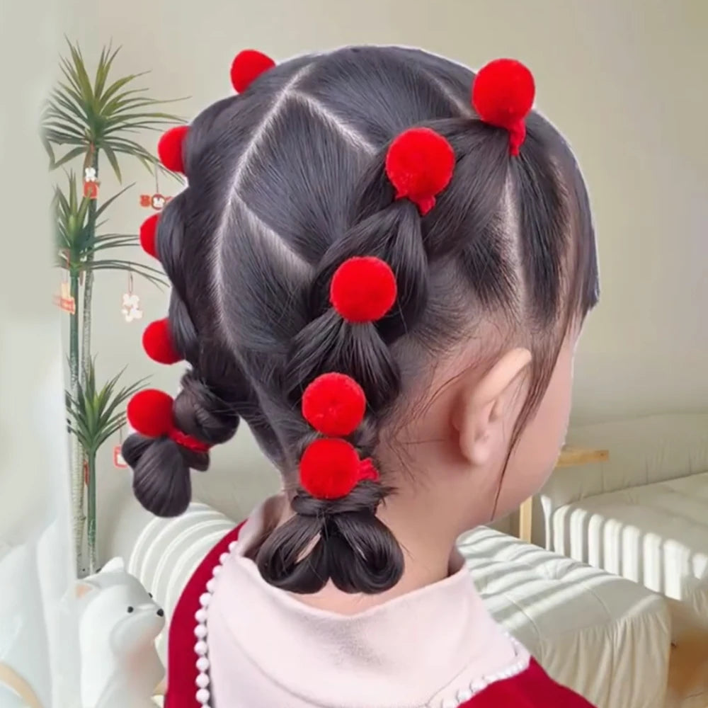 Kids Plush Hair Bands 20 Pack Soft Scrunchies For Children - Smarsty