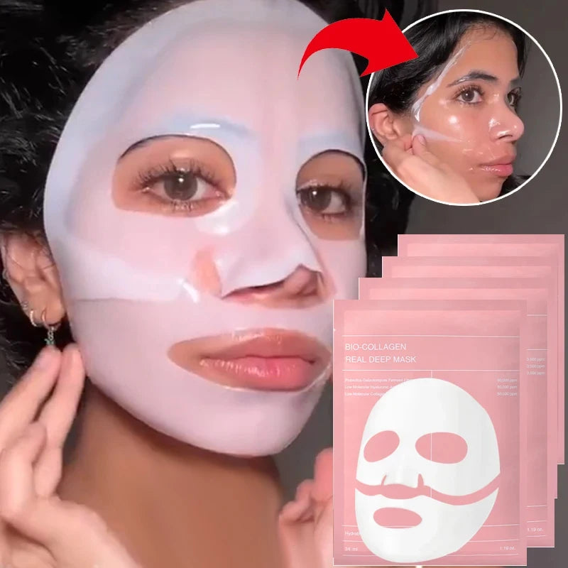 Bio Collagen Face Mask for Deep Hydration and Brightening - Smarsty