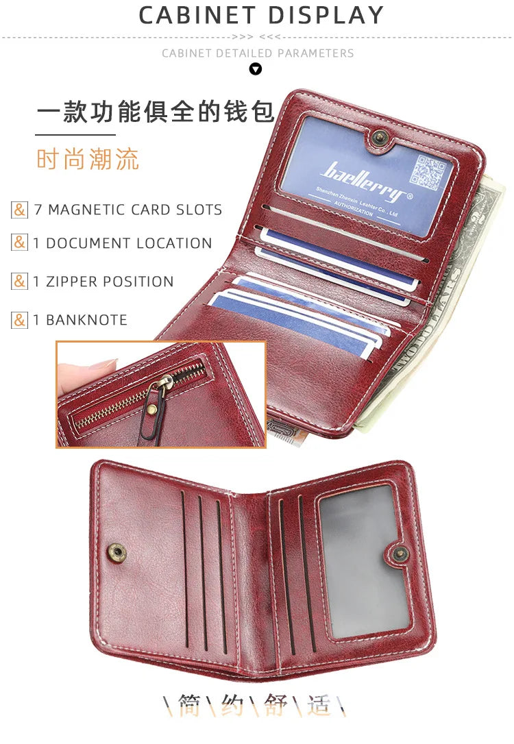 2023 New Mini Women Wallets Free Name Engraving Fashion Small Wallets Zipper PU Leather Quality Female Purse Card Holder Wallet