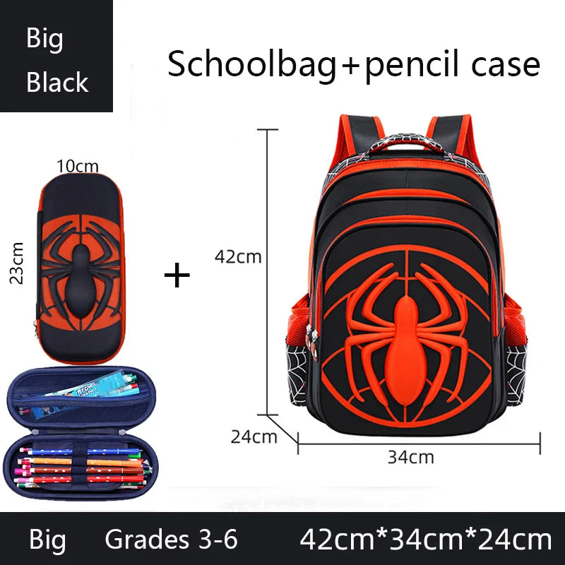 Spider Backpack and Pencil Case Set for Kids Waterproof - Smarsty