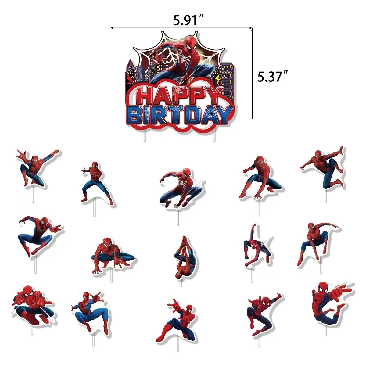 Disney Spiderman Birthday Party Supplies Set - Smarsty