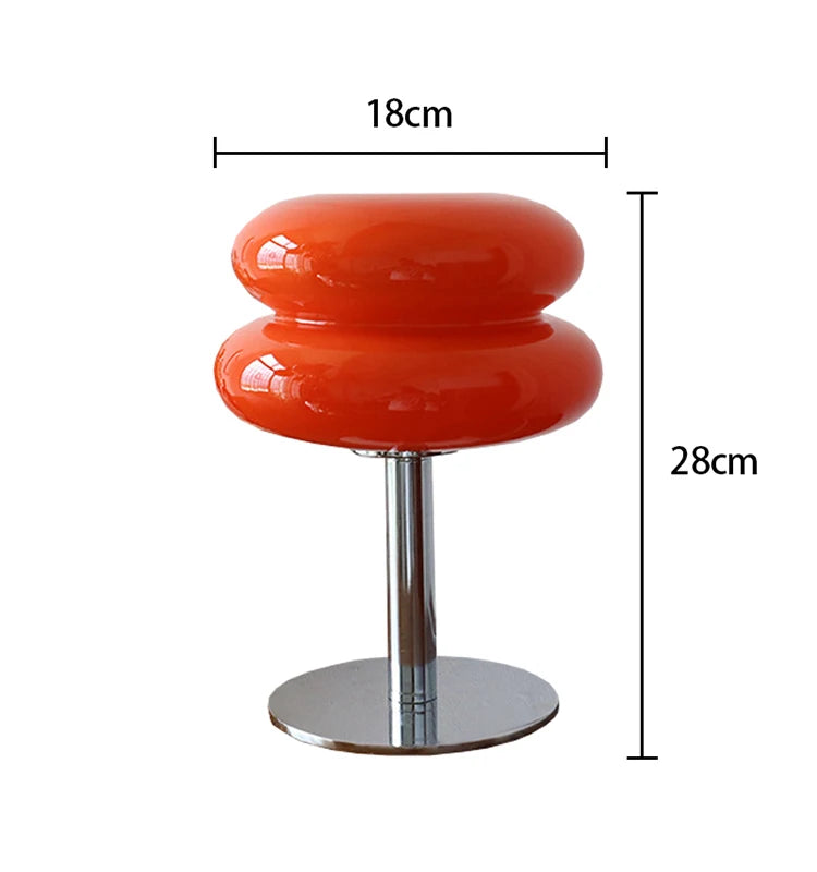 Macaron Glass Table Lamp with Dimming Feature for Bedroom Decor - Smarsty