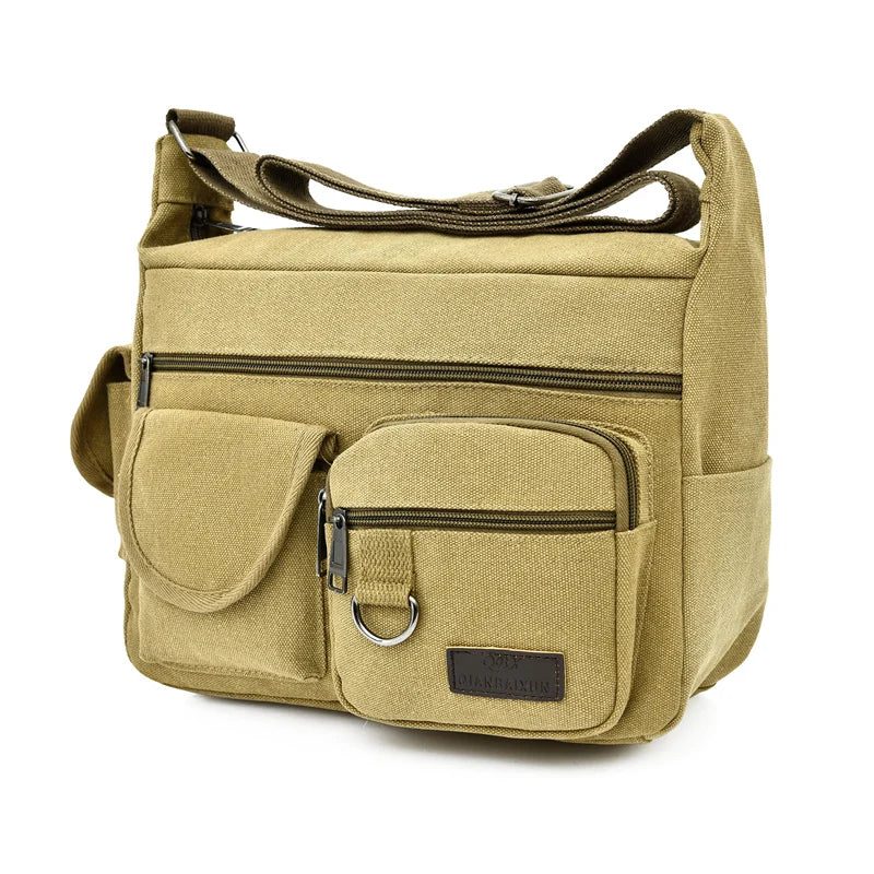 Premium Canvas Crossbody Bag For Men Luxury Messenger - Smarsty