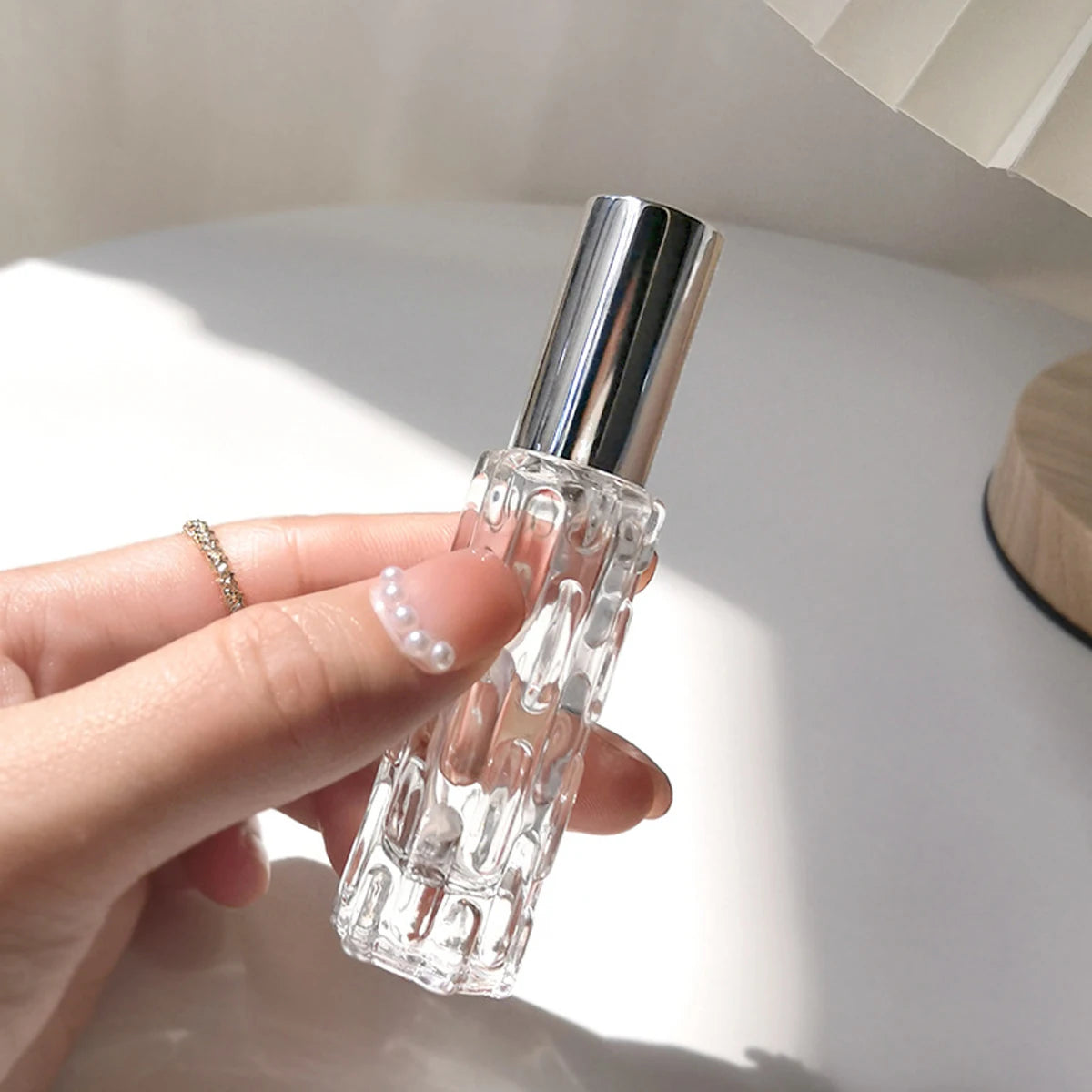 10ml Refillable Glass Perfume Spray Bottle With Aluminum Head - Smarsty