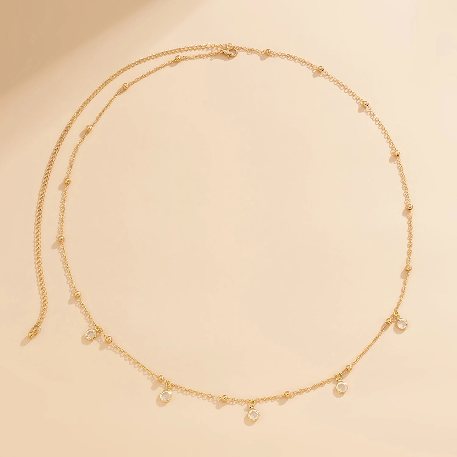 Rhinestone Belly Chain for Summer Beach Fashion - Smarsty