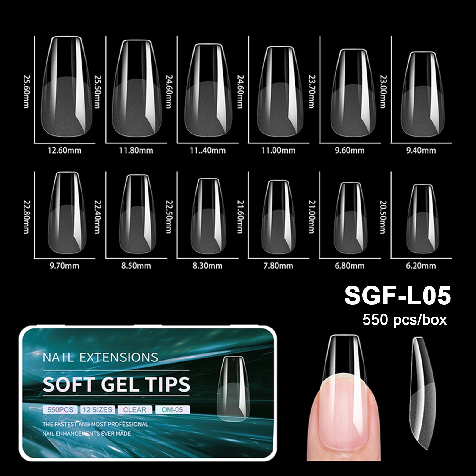 Luxury Soft Gel False Nail Tips for Elegant Manicure - Smarsty