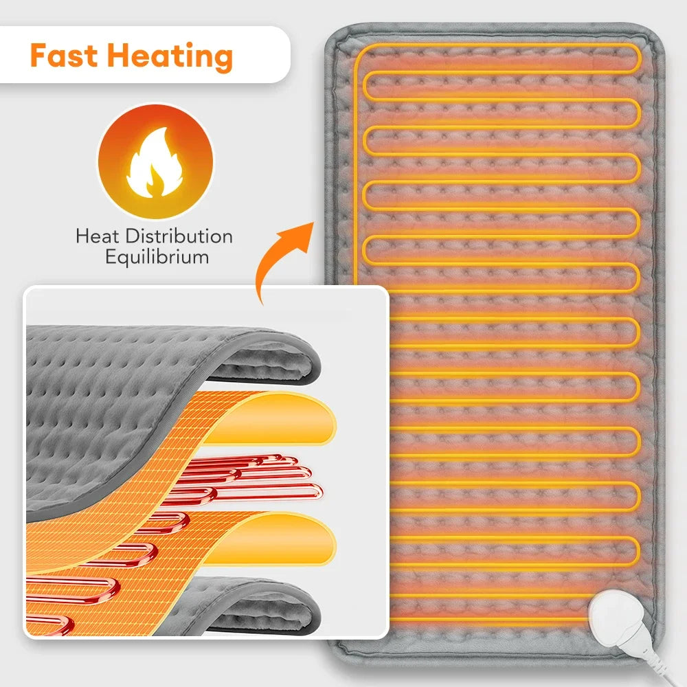 Electric Heating Pad Pet Heat Mat with 9 Levels Constant Temp 4 Mode Timer Body Warming Thermal Mat for Abdomen Hand Thermal Mat - Smarsty
