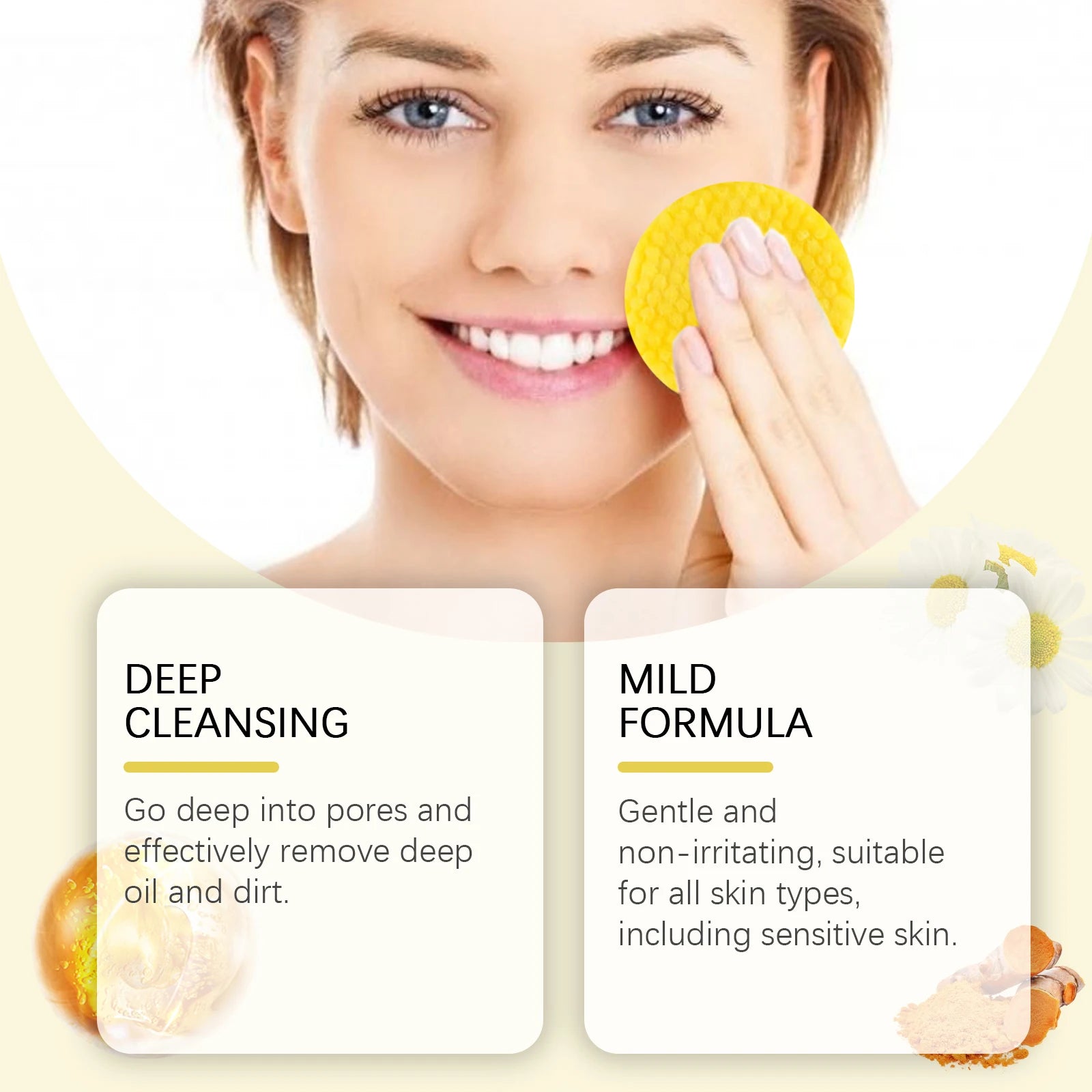 Turmeric Kojic Acid Cleansing Pads for Radiant Skin - Smarsty