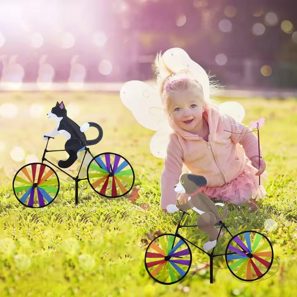 Animal Riding Windmill Garden Decor for Summer Fun - Smarsty