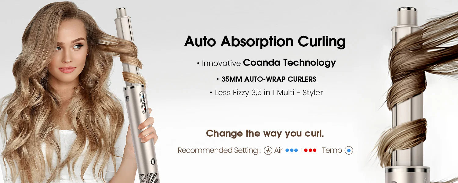FENTGO Hair Dryer Brush & 5 in 1 Hair Styler, Silver, 110 Volts, 1400 Watts, Ionic Technology, Fast Drying, Multi Styler for Str