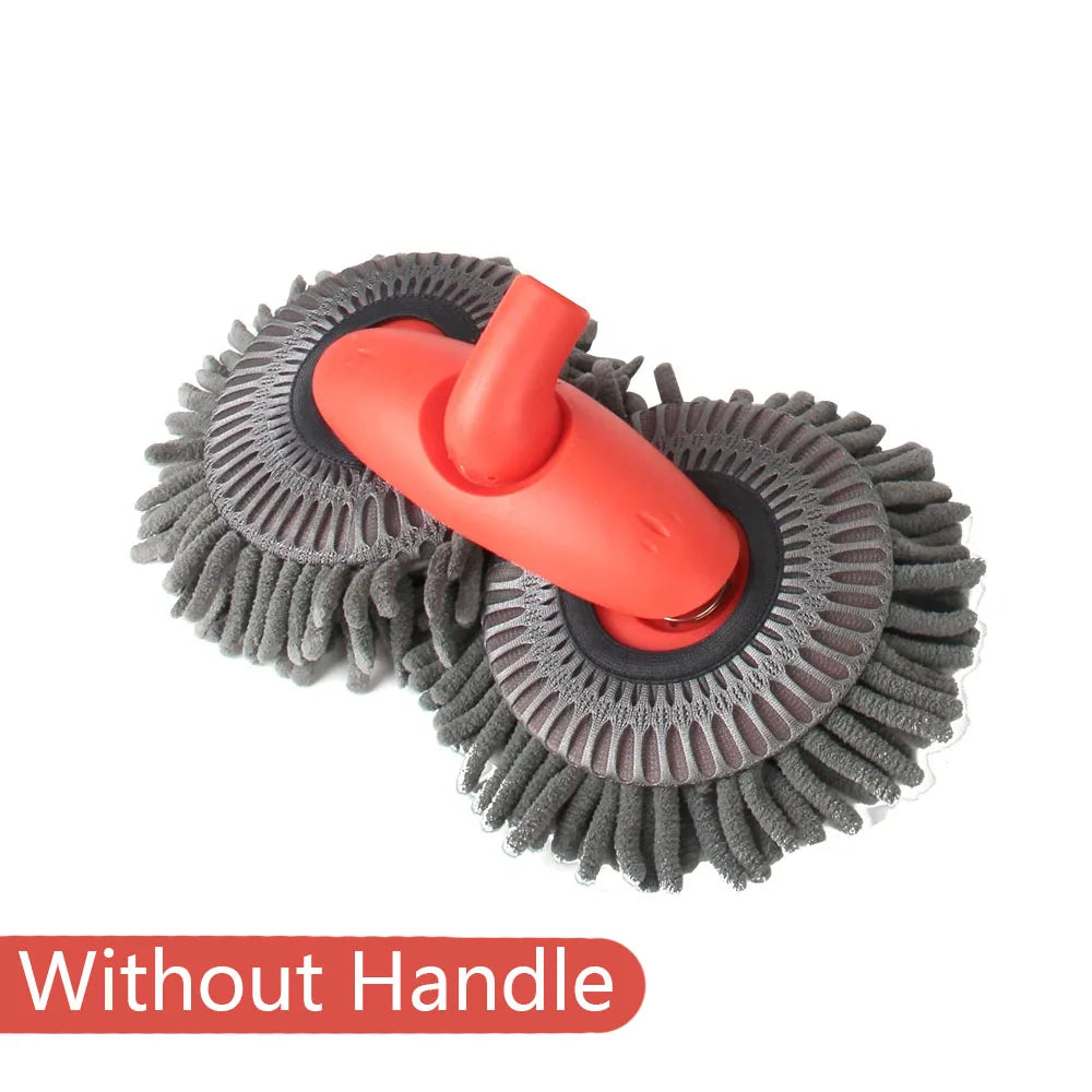 Telescopic Car Cleaning Brush Mop With Chenille Heads - Smarsty