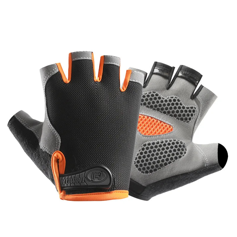 Breathable Anti Slip Fingerless Cycling Gloves for Men Women - Smarsty