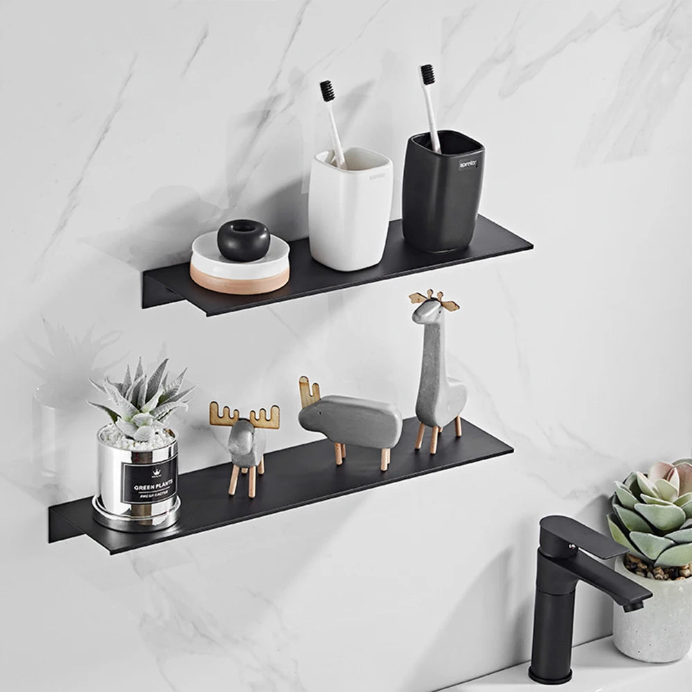 Aluminum Floating Bathroom Shelf for Organized Storage - Smarsty