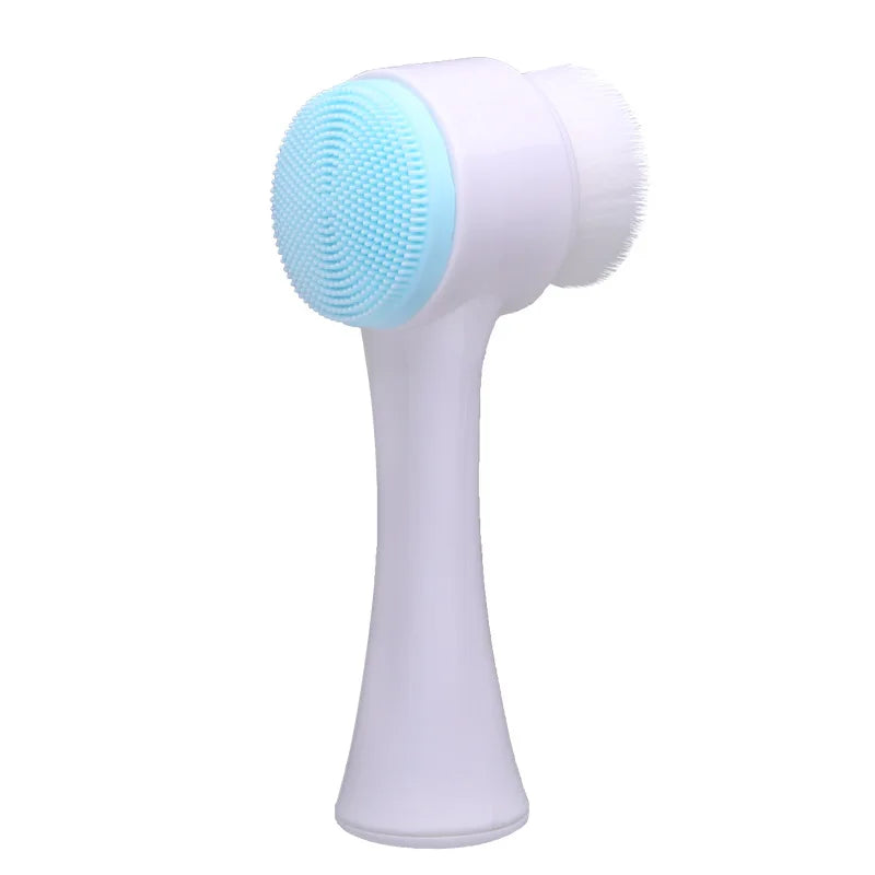3D Double Sided Silicone Facial Cleansing Brush - Smarsty