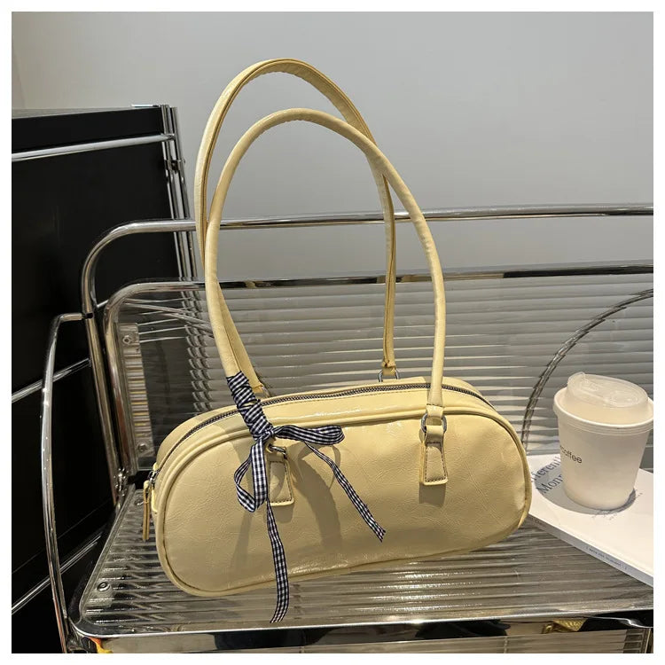 Large Capacity Silver Women Shoulder Bag Daily Use Casual - Smarsty