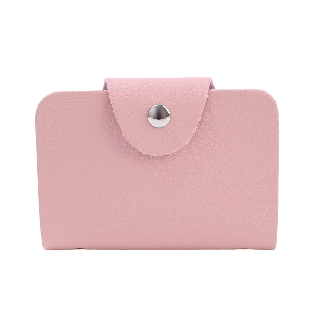 24 Bits Credit Card Holder Business Bank Card Pocket PU Large Capacity Card Cash Storage Clip Organizer Case ID Holder Pouch